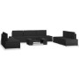 Juego de muebles de jardín 8 piezas ratán sintético negro de , Conjuntos de jardín - Ref: Foro24-3054580, Precio: 811,64 €, D...