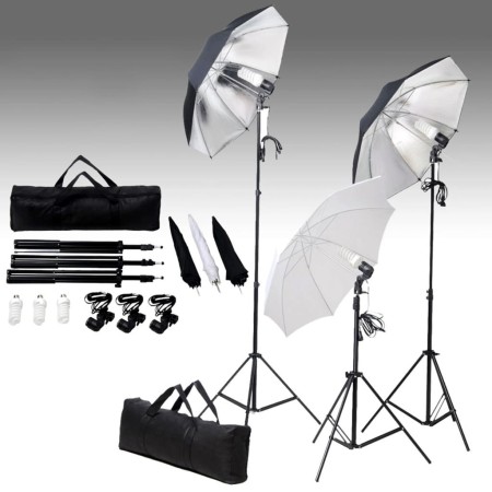 Kit de estudio fotografía con set de luces y fondo | Foro24.es | Tu tienda online para hogar, jardín y más Foro24.es