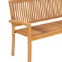 Banco de jardín apilable con cojín madera de teca 159 cm by , garden benches - Ref: Foro24-3063326, Price: 240,37 €, Discount: %