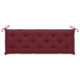 Banco de jardín apilable y cojín madera maciza de teca 159 cm by , garden benches - Ref: Foro24-3063330, Price: 244,84 €, Dis...