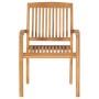 Sillas de jardín 2 uds madera de teca con cojines gris taupe by , Garden chairs - Ref: Foro24-3063275, Price: 216,72 €, Disco...
