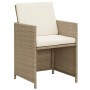 3-piece garden dining set with beige cushions by vidaXL, Garden sets - Ref: Foro24-3094300, Price: 223,31 €, Discount: %