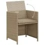 3-piece garden dining set with beige cushions by vidaXL, Garden sets - Ref: Foro24-3094300, Price: 235,28 €, Discount: %
