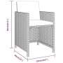3-piece garden dining set with beige cushions by vidaXL, Garden sets - Ref: Foro24-3094300, Price: 223,31 €, Discount: %