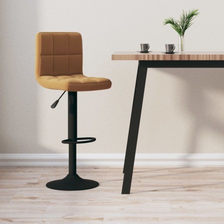 Taburete de cocina de terciopelo marrón | Foro24.es | Tu tienda online para hogar, jardín y más Foro24.es