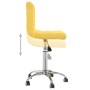 Silla de oficina giratoria de tela amarilla mostaza | Foro24.es | Tu tienda online para hogar, jardín y más Foro24.es