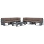 Muebles de palets 6 pzas y cojines madera pino impregnada gris by , Garden sets - Ref: Foro24-3066993, Price: 667,86 €, Disco...