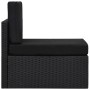 Set de muebles de jardín 6 pzas ratán sintético y cojines negro by , Garden sets - Ref: Foro24-3067143, Price: 529,31 €, Disc...