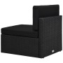 Set de muebles de jardín 6 pzas ratán sintético y cojines negro by , Garden sets - Ref: Foro24-3067143, Price: 529,31 €, Disc...