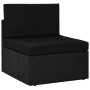 Set de muebles de jardín 5 pzas ratán sintético y cojines negro von , Gartensets - Ref: Foro24-3067134, Preis: 564,83 €, Raba...