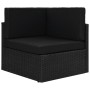 Set de muebles de jardín 5 pzas ratán sintético y cojines negro von , Gartensets - Ref: Foro24-3067134, Preis: 564,83 €, Raba...