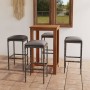 Set de bar para jardín 5 piezas y cojines ratán sintético gris de , Conjuntos de jardín - Ref: Foro24-3067983, Precio: 265,27...