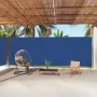 Blaue einziehbare Seitenmarkise 220x1000 cm von vidaXL, Sonnenschirme - Ref: Foro24-318052, Preis: 140,21 €, Rabatt: %