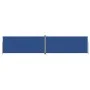 Blaue einziehbare Seitenmarkise 220x1000 cm von vidaXL, Sonnenschirme - Ref: Foro24-318052, Preis: 140,21 €, Rabatt: %