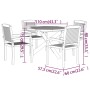 Juego de comedor para jardín 5 piezas madera maciza de teca von , Gartensets - Ref: Foro24-3073202, Preis: 807,75 €, Rabatt: %