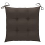 Sillas de jardín apilables 4 uds madera de teca con cojines by , Garden chairs - Ref: Foro24-3073263, Price: 426,88 €, Discou...