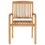Sillas de jardín apilables 8 uds madera de teca con cojines von , Gartenstühle - Ref: Foro24-3073282, Preis: 901,96 €, Rabatt: %