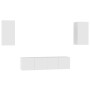 Juego de mueble para TV de 4 piezas madera de ingeniería blanco by , TV Furniture - Ref: Foro24-3074453, Price: 140,52 €, Dis...