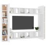Juego de mueble para TV de 10 piezas aglomerado blanco de , Muebles TV - Ref: Foro24-3078652, Precio: 402,06 €, Descuento: %