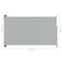 Einziehbare seitliche Gartenmarkise grau 180x300 cm von vidaXL, Sonnenschirme - Ref: Foro24-317894, Preis: 88,85 €, Rabatt: %