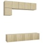Set muebles de salón TV 5 pzas madera ingeniería roble Sonoma von , TV-Möbel - Ref: Foro24-3079008, Preis: 170,28 €, Rabatt: %