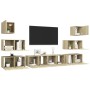 Set de muebles salón TV 8 pzas madera ingeniería roble Sonoma von , TV-Möbel - Ref: Foro24-3079029, Preis: 212,74 €, Rabatt: %