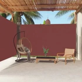 Retractable brown side awning 220x600 cm by vidaXL, Umbrellas - Ref: Foro24-318015, Price: 129,48 €, Discount: %