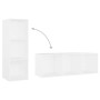 Juego de mueble para TV de 3 piezas madera contrachapada blanco by , TV Furniture - Ref: Foro24-3080078, Price: 100,20 €, Dis...