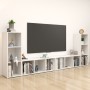 Muebles para TV 4 uds madera contrachapada blanco 107x35x37 cm von , TV-Möbel - Ref: Foro24-3080033, Preis: 186,46 €, Rabatt: %