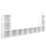 Muebles para TV 4 uds madera contrachapada blanco 107x35x37 cm von , TV-Möbel - Ref: Foro24-3080033, Preis: 186,46 €, Rabatt: %