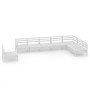 Juego de muebles de jardín 8 piezas madera maciza pino blanco de , Conjuntos de jardín - Ref: Foro24-3083045, Precio: 400,69 €