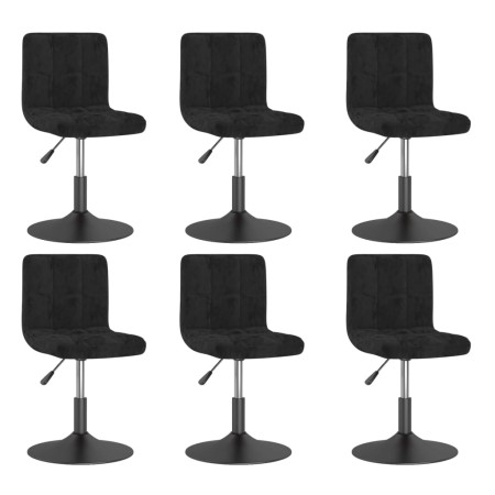 Sillas de comedor giratorias 6 unidades terciopelo negro | Foro24.es | Tu tienda online para hogar, jardín y más Foro24.es