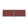 Retractable brown side awning 220x600 cm by vidaXL, Umbrellas - Ref: Foro24-318015, Price: 129,48 €, Discount: %