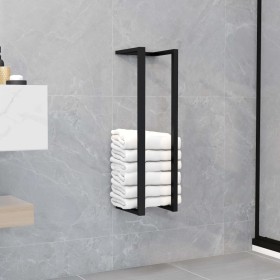 Toallero de hierro negro 12,5x12,5x60 cm de , Toalleros - Ref: Foro24-325919, Precio: 28,34 €, Descuento: %