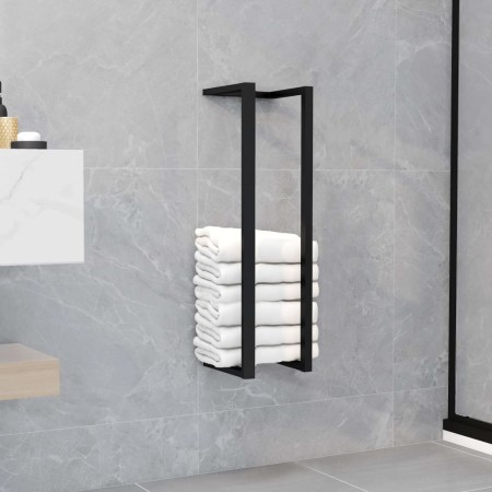 Toallero de hierro negro 12,5x12,5x60 cm de , Toalleros - Ref: Foro24-325919, Precio: 28,34 €, Descuento: %