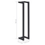 Toallero de hierro negro 12,5x12,5x60 cm de , Toalleros - Ref: Foro24-325919, Precio: 28,34 €, Descuento: %