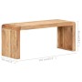 Banco de madera de acacia maciza 110x38x46 cm by , Dining and kitchen benches - Ref: Foro24-323584, Price: 138,16 €, Discount: %