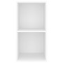 Mueble de pared para TV madera contrachapada blanco 37x37x72 cm by , TV Furniture - Ref: Foro24-805471, Price: 38,42 €, Disco...