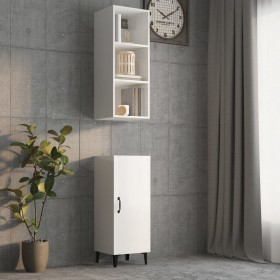 Armario pared madera contrachapada blanco brillo