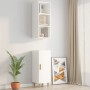 Armario pared madera contrachapada blanco brillo 34,5x32,5x90cm by , Shelves and shelves - Ref: Foro24-812489, Price: 48,79 €...