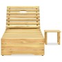 Tumbona con mesa de madera de pino impregnada verde by , Loungers - Ref: Foro24-315401, Price: 107,91 €, Discount: %