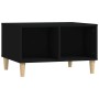 Mesa de centro madera contrachapada negro 60x50x36,5 cm by , Coffee table - Ref: Foro24-821029, Price: 35,38 €, Discount: %
