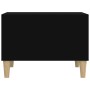 Mesa de centro madera contrachapada negro 60x50x36,5 cm by , Coffee table - Ref: Foro24-821029, Price: 35,38 €, Discount: %