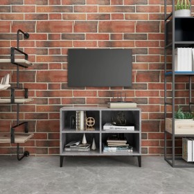 Mueble de TV con patas metal gris hormigón 69,5x30x50 cm de , Muebles TV - Ref: Foro24-805936, Precio: 39,47 €, Descuento: %