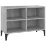 Mueble de TV con patas metal gris hormigón 69,5x30x50 cm von , TV-Möbel - Ref: Foro24-805936, Preis: 39,47 €, Rabatt: %
