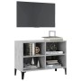 Mueble de TV con patas metal gris hormigón 69,5x30x50 cm von , TV-Möbel - Ref: Foro24-805936, Preis: 39,47 €, Rabatt: %