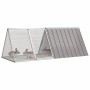 Jaula para conejos acero galvanizado gris 201,5x80,5x71 cm von , Käfige und Lebensräume für Kleintiere - Ref: Foro24-171538, ...