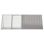 Jaula para conejos acero galvanizado gris 201,5x80,5x71 cm von , Käfige und Lebensräume für Kleintiere - Ref: Foro24-171538, ...