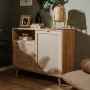 Finori Trunk Bali 01A Sonoma-Eichenfarbe und Rohrmuster von Finori, Sideboards - Ref: Foro24-441173, Preis: 133,90 €, Rabatt: %