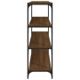 Estantería contrachapada y acero roble marrón 100x33x100 cm by , Bookcases and shelves - Ref: Foro24-819361, Price: 62,38 €, ...
